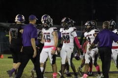 Players acknowledge a hard-fought game.