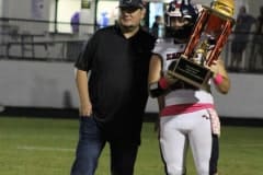 Burger Bowl trophy presentation. Photo by Hanna Fox.