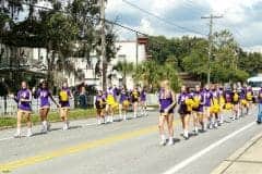 On Friday October 28, 2022, Hernando High School Homecoming Parade. Hernando High School Cheerleaders- HHS 2022 Homecoming Parade Photo by Cheryl Clanton.