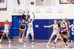 Hernando Leopard #21 So. Tyrah Gary takes the shot against Plant High School the Nov. 8 Tournament at Springstead.  Photo by Cheryl Clanton.