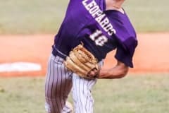 Leopards pitcher #10 Sr. Michael Savarese