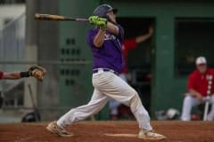 Hernando Leopard first baseman, Tyson Morgan, plated two runs with a long single in the home game versus Satellite High.  Photo by JOE DiCRISTOFALO