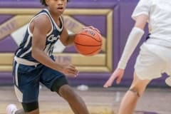 Central High, 00, Tylor Daniel brings the ball up-court during game versus Hernando High Tuesday 1/17/23 in Brooksville. Photo by JOE DiCRISTOFALO