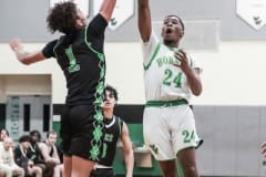 More points on board against Gulf High School as Hornets #24 Senior Anthony Wilson put points on the board.  Photo by Cheryl Clanton.