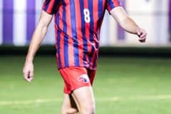 Springstead #8 Senior Murphy Anderson getting ready for the next play against Hernando.  Photo by Cheryl Clanton.