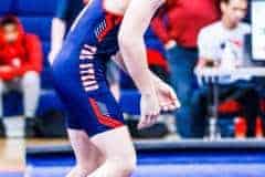 1/6/23 Friday afternoon Eagles wrestler Josh to the mat against Fivay in the District Duels. Photos by Cheryl Clanton.