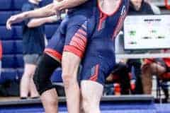 1/6/23 Friday afternoon Eagles Wrestler Josh in a match against Fivay in the District Duels. Photos by Cheryl Clanton.