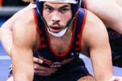 On Friday 1/6/23 Springstead Eagles waits for the whistle to blow to continue his match against Fivay in the District Duels. Photos by Cheryl Clanton.