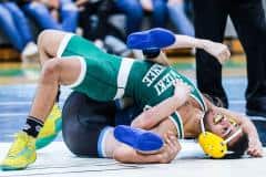 Nature Coast pins and holds Weeki Wachee on 1/4/23 Wednesdays wrestling match. Photo by Cheryl Clanton.