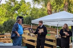 Jon Lee of Coney Island receives the Blue and Gold Award