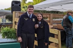 Nathanael Monroe receives the extemporaneous public speaking LDE