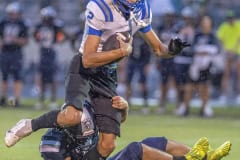 Central High, 2,Isaiah Beutler wraps up Anclote High’s ,2, Dominic Marotta in the home game with Anclote High.Photo by JOE DiCRISTOFALO