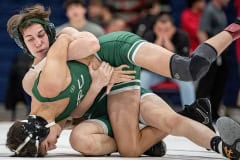 Weeki Wachee High School, 106 pound,  Nick Guy out pointed Dylan Quinn from Flagler Palm Coast 4-3 at the Corey Hill Memorial Tournament hosted by Springstead High. Photo by JOE DiCRISTOFALO