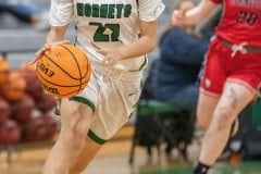 Weeki Wachee ,22, Rayana Colemanadvances up-court during the game against Springstead High at Weeki Wachee High. Photo by JOE DiCRISTOFALO