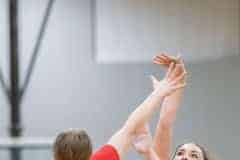 Weeki Wachee ,2, Gabby Scott shoots over Springstead ,20, Amelia Sullivan Friday at Weeki Wachee High. Photo by JOE DICRISTOFALO