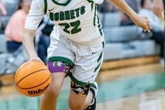 Weeki Wachee High, 22, Rayanna Coleman drives to the basket in the game against Cypress Creek Wednesday at Weekie Wachee High. Photo by JOE DiCRISTOFALO