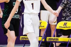 Hernando Leopard Fr. #1 Marylylah Chappell time for a water break. Photo by Cheryl Clanton.