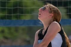 Nature Coast Tech Ava Pontrelli concentrates to keep a volley alive during a match versus Weeki Wachee Wednesday in Pasco. Photo by JOE DiCRISTOFALO