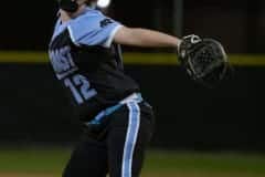 Nature Coast Tech, 12, Wren Anhalt got the home start against Weeki Wachee Tuesday , NCT won 13-3 in five innings. Photo by JOE DiCRISTOFALO