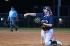 Hernando High ,3, Aryanna Eliopoulos slides into home just ahead of a tag attempt by Springstead catcher, Rachel Rivera Thursday at Springstead High. Photo by JOE DiCRISTOFALO