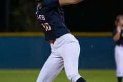 Springstead, 10, Ava Miller, pitched against Hernando Thursday in a home game. Photo by JOE DiCRISTOFALO