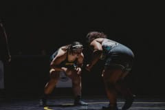 Valerie Camacho faces off to her opponent on Jan. 25, 2023. Photo by Cynthia Leota