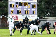 In the first quarter with 7.43 minutes left neither the two teams have made a touch down, which says alot for the Hernando County Hawks being their first year playing together. Photos by Cheryl Clanton.