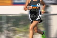 Challenger K-8 ’s Lainee Mercer dominated the distance events, winning the 800, 1600 and anchored the 4x400 in the Hernando County Middle Athletic Conference Track Championship.  Photo by JOE DiCRISTOFALO