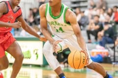 Weeki Wachee, 14, Isaac Priester advances into the offensive zone against Springstead High Friday 12/9 at Weeki Wachee High School. Photo by JOE DiCRISTOFALO.