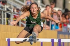 Weeki Wachee High’s Gabrielle Scott took top honors in the women’s 100 meter hurdles.  Photo by JOE DiCRISTOFALO