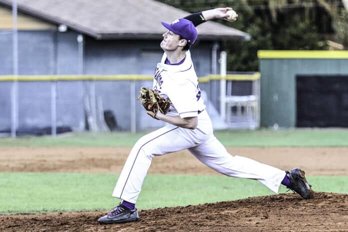 HHS Pitcher Jackson Short - March 21, 2018 during the Farm Bureau Classic against Sumter