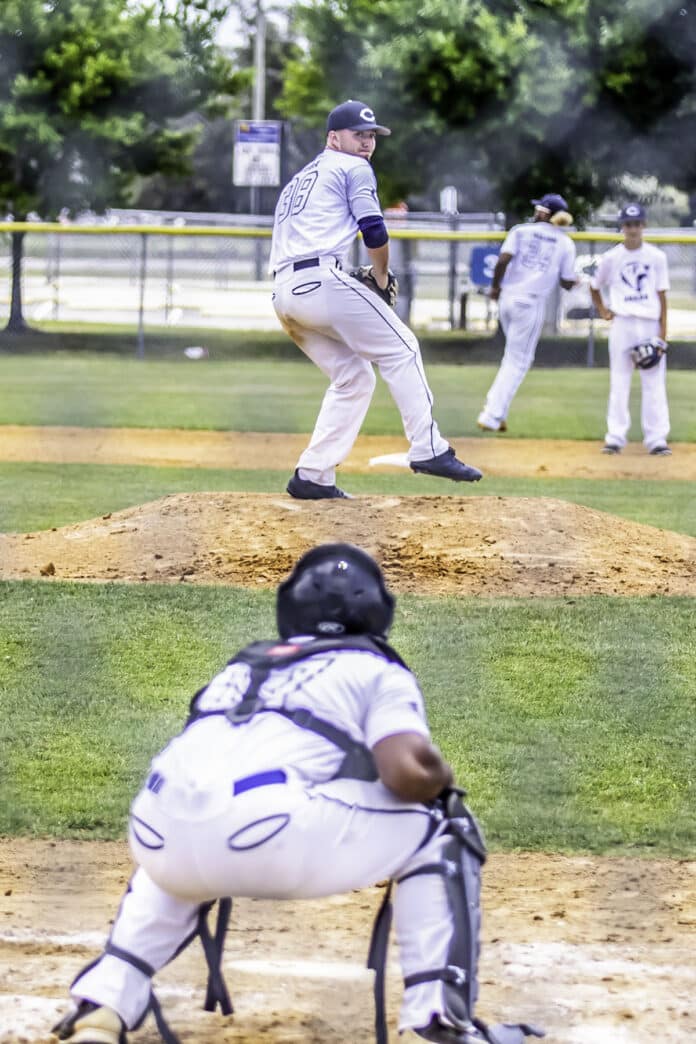 Central pitcher Matthew Voda and catcher Nathaneal Mota