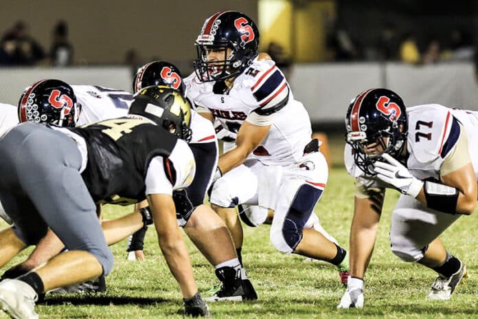 QB Nathan Sims SHS-Mitchell 10/6/17 by Cheryl Clanton