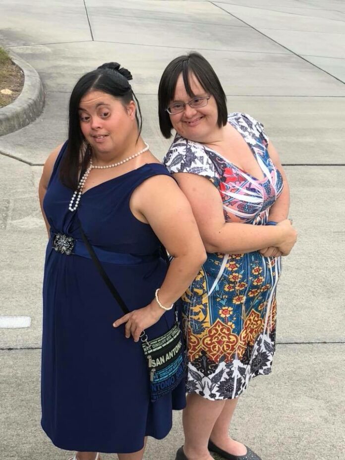 Tomiko Gonzalez and Lori Anslow all dolled up for the dance 