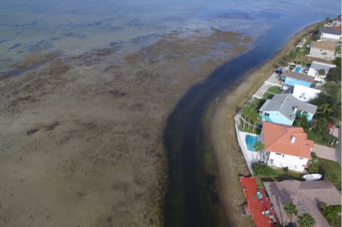 Aerial photo of channel's blind corner, Hernando County Gov.