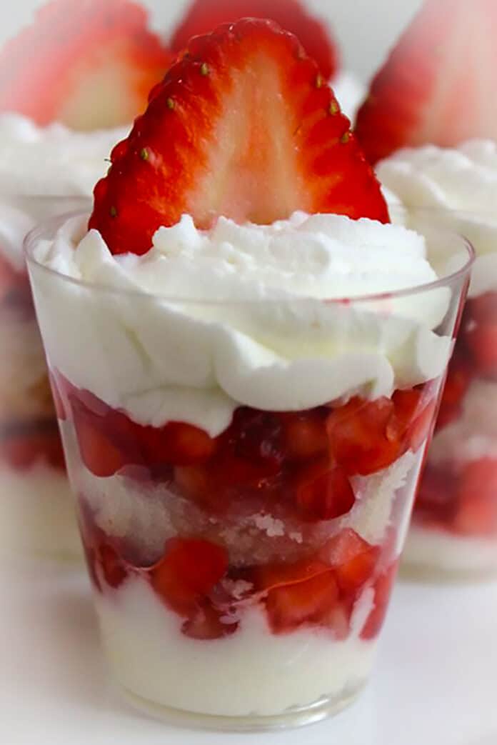 Strawberry shortcake shooters are exciting and tasty options for any occasion