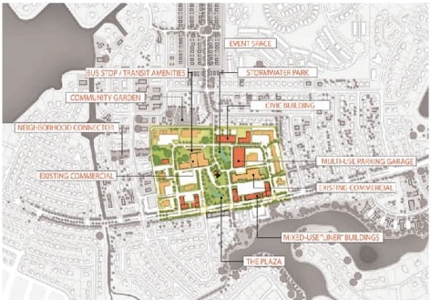 Kass Circle Redevelopment map