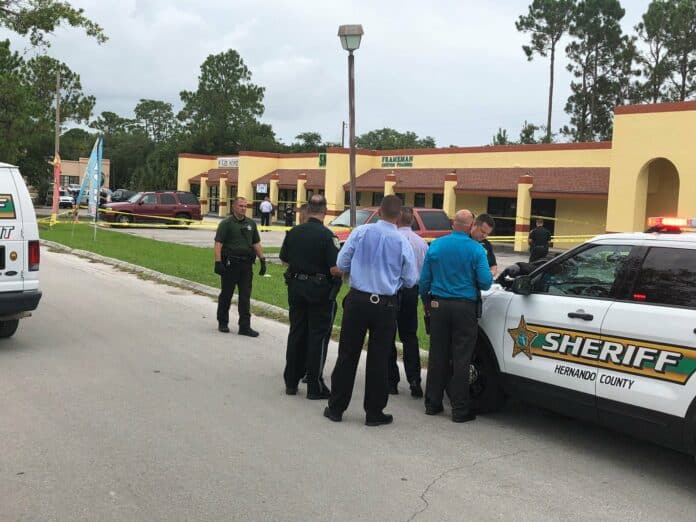 HCSO response to shooting at Smokes Smoke Shop in Spring Hill