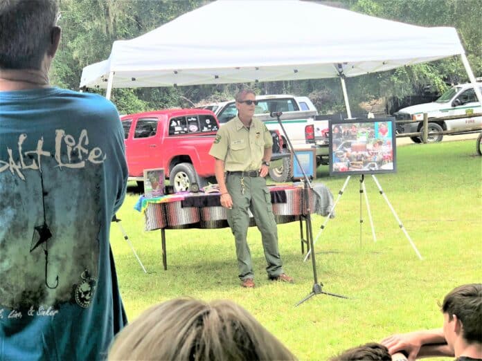 Mark Fitch park ranger delivers moving tribute to his partner Mitzi Babb