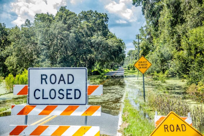 WPA Road closure sign