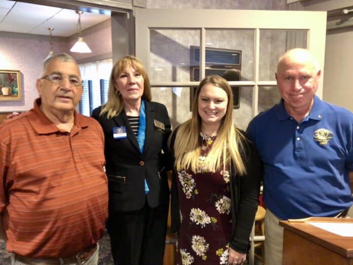 Inductee Joe Pecora, Retired, Hernando County Clerk’s Office; Donna Burdzinski, Club President and Provost of PHSC; inductee Kasey Kupcik, Public Information Coordinator, Hernando County Government; and Dave Mickelson, Club Inductor