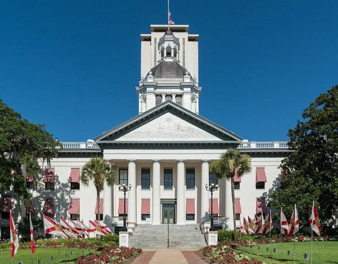 East view of the old Florida State Capitol in Tallahassee
