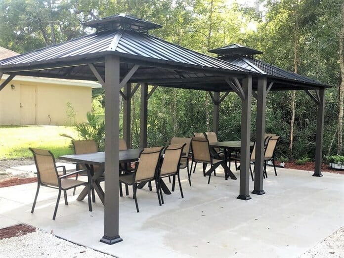  The completed Gazebo donated by Lowes