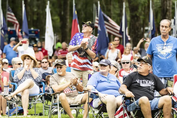 Veterans honored at Florida National Cemetery. Photo by Cheryl Clanton.