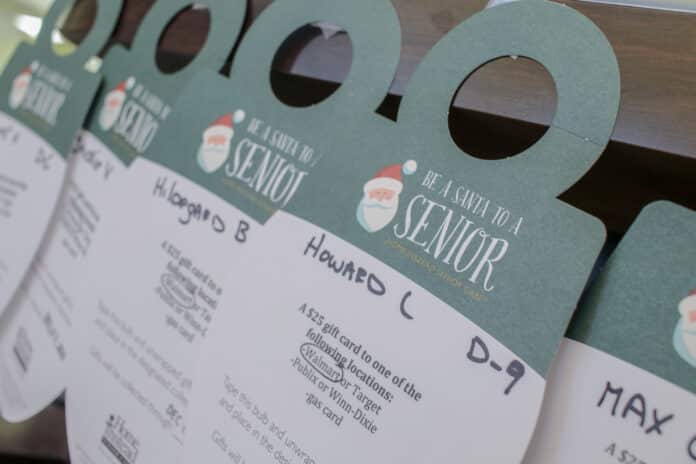 Local business around Hernando County participated in the Be a Santa to a Senior by displaying Senior Bulb tags for patrons to participate in.