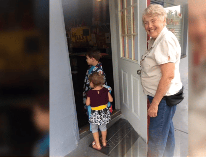 Barbara Lemoine with the little ones at The Life Center