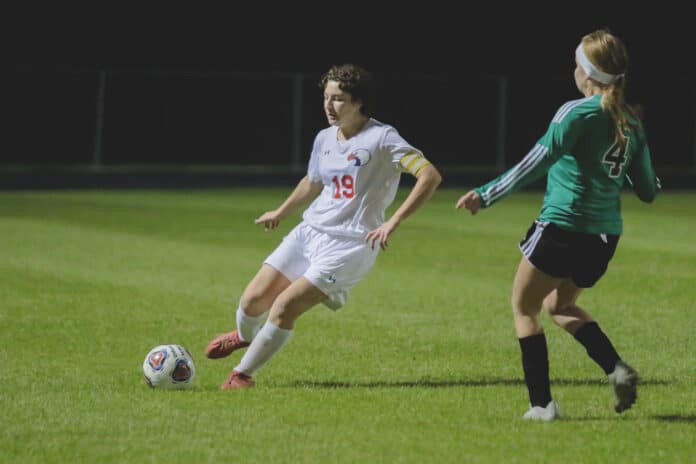 Eagles Hailey Hunt in action against Weeki Wachee.