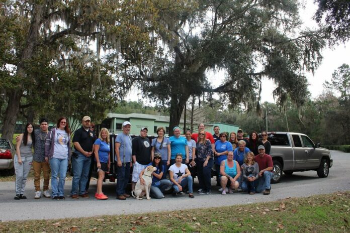 Members of Hernando County City Council and 30 other volunteers participated