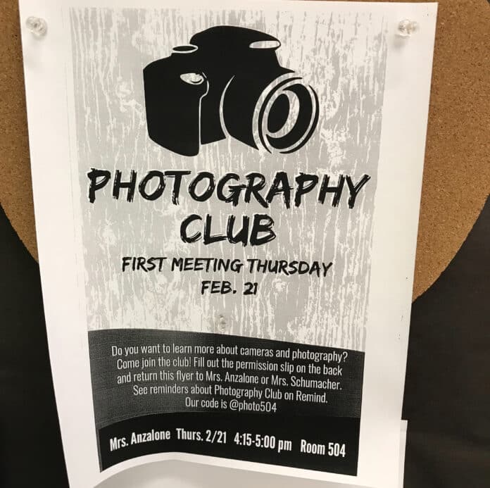 Photography Club flyer