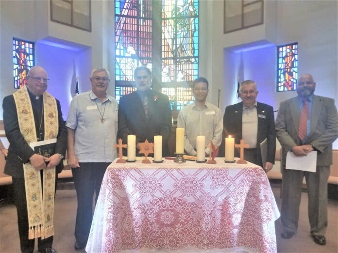 Spiritual leaders lit a candle for each Chaplain during the  ceremony on Sunday March 3, 2019.